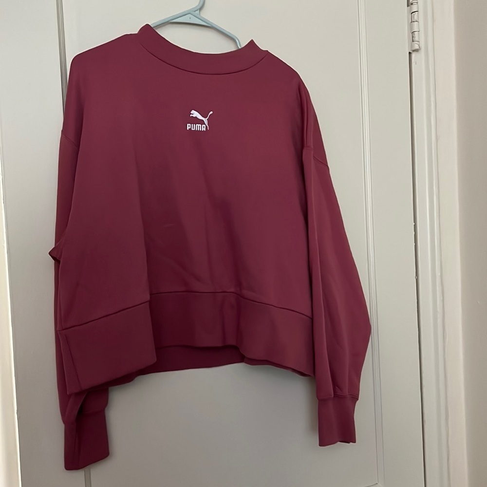 NWT puma pink sweater size: L